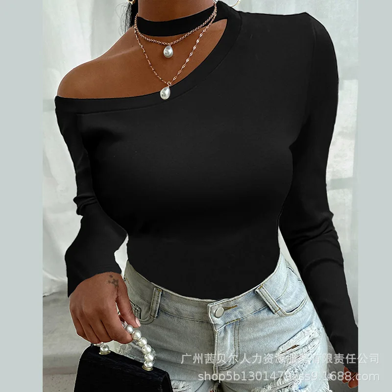 Kobiety Skinny Tank Top T-Shirts Hollow Out Black Summer Y2k Tops Elegant Sexy Party Night Club Tees Tank Top Chain Camis Cute