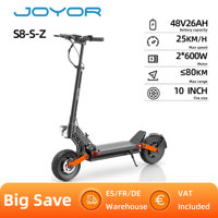 Joyor S8-S-Z Electric Scooter with Turn Signal 600W*2 Motor 48V 26Ah Battery 10-inch Tire 55km/h Max Speed Dual Hydraulic Brakes