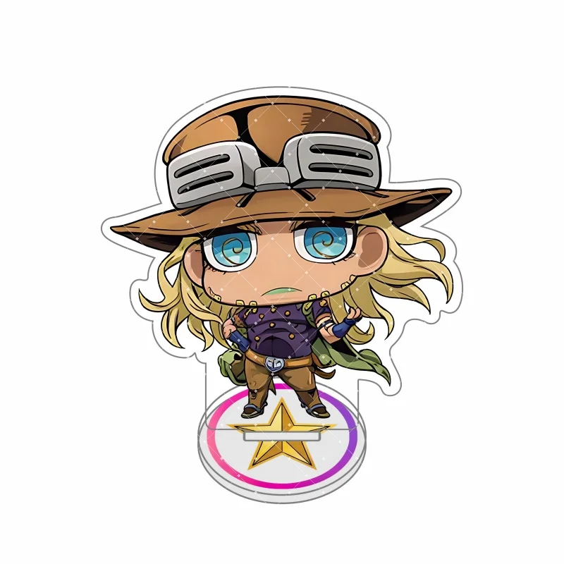 10cm Anime JoJo's Bizarre Adventure Giorno Bruno Dio Acrylic Stand Figure key Cosplay Props Desktop Decor Birthday Gift