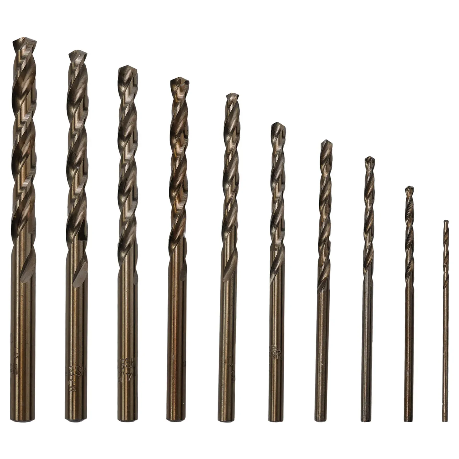 

10pcs Auger HSS-Co 5% M35 Cobalt Drill Bit 1-6mm For Wood Metal Stainless Steel Drilling Power Tools Accessories