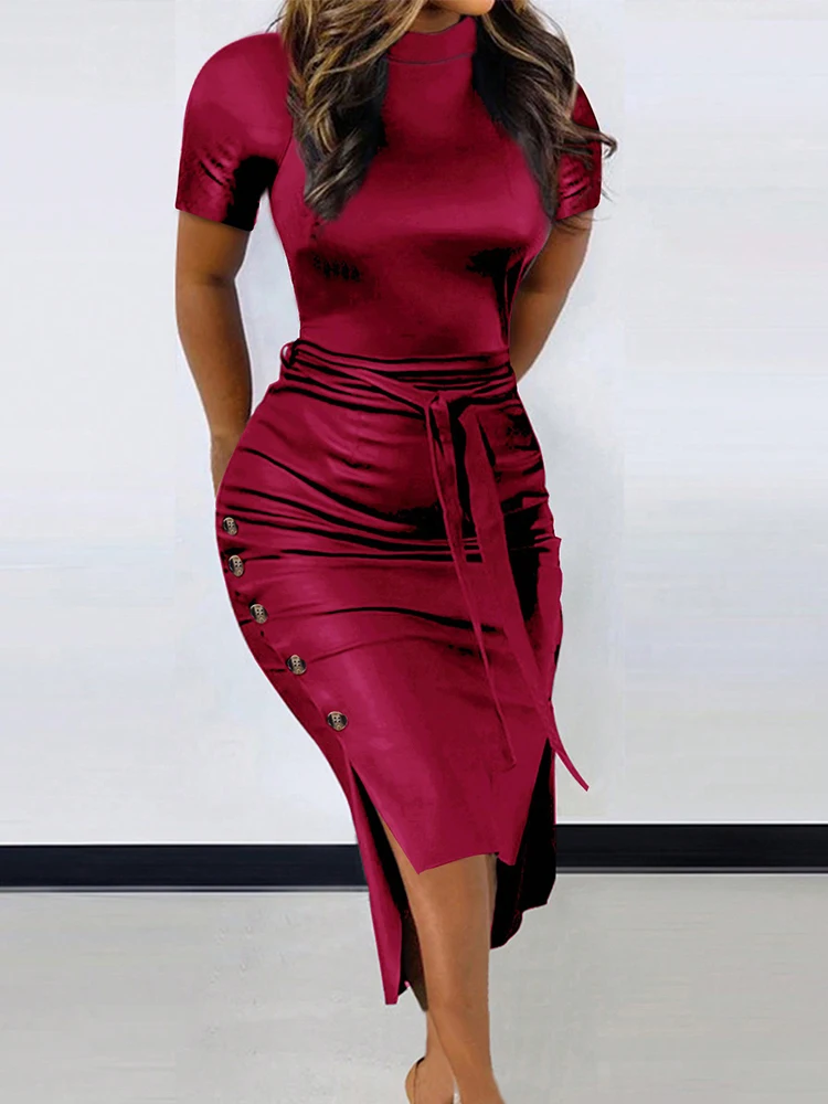 bodycon tie up dress Brown Mesh Dress - Lace-Up Dress - Bodycon Midi Dress