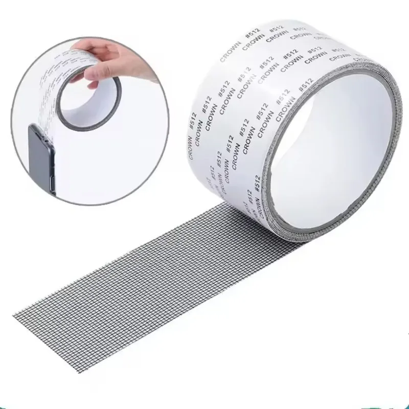 1/2/3 ROLLS Waterproof Self-Adhesive Window Screen Repair Mesh Covering Holes Fixing Patches Repairing Torn Insect Proof