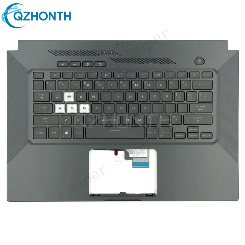 S+   New For ASUS TUF Dash F15 FX516 FX516PM FX516PR FA516 Palmrest with US Backlit