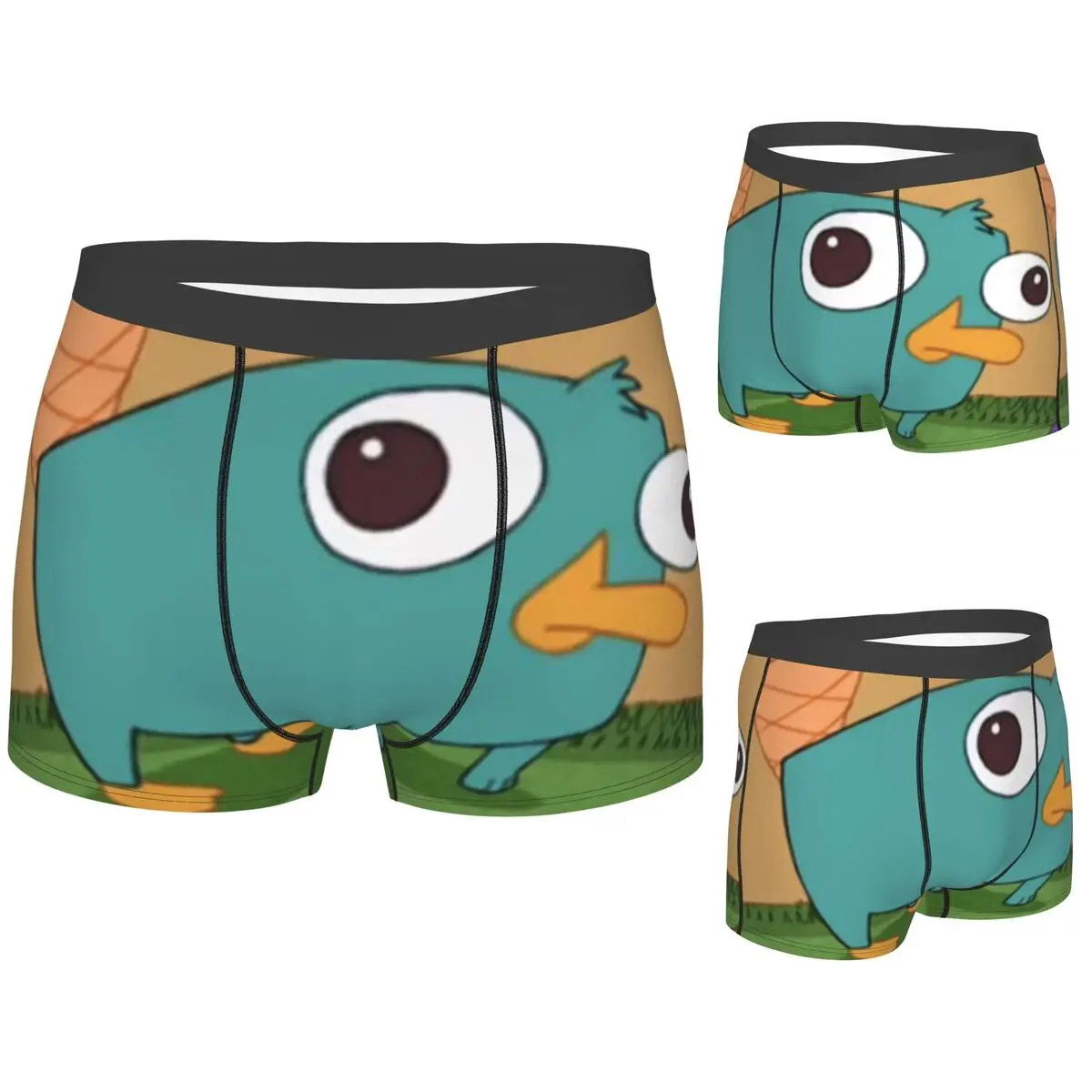 

Boxer Underpants Shorts Perry The Platypus Cartoon Panties Men Comfortable Underwear for Homme Man Boyfriend Gift
