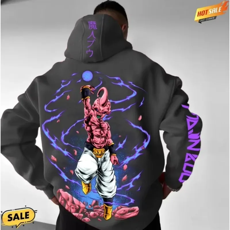 

Dragon Ball 2023, осенне-зимняя новая толстовка с капюшоном для мужчин и женщин, свободный повседневный дышащий теплый джемпер с анимационным принтом