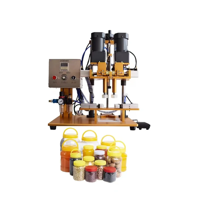 

JIAHE Click automatic dual-purpose beverage bottle capping machine Cosm etic bottle cap rolling machine