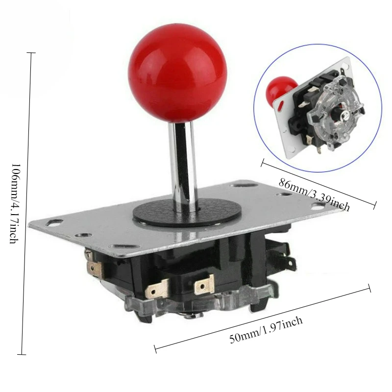 

Аркадный автомат KOF с джойстиком и шаром для ПК и Switch, для файтинг-игр, с монетоприемником