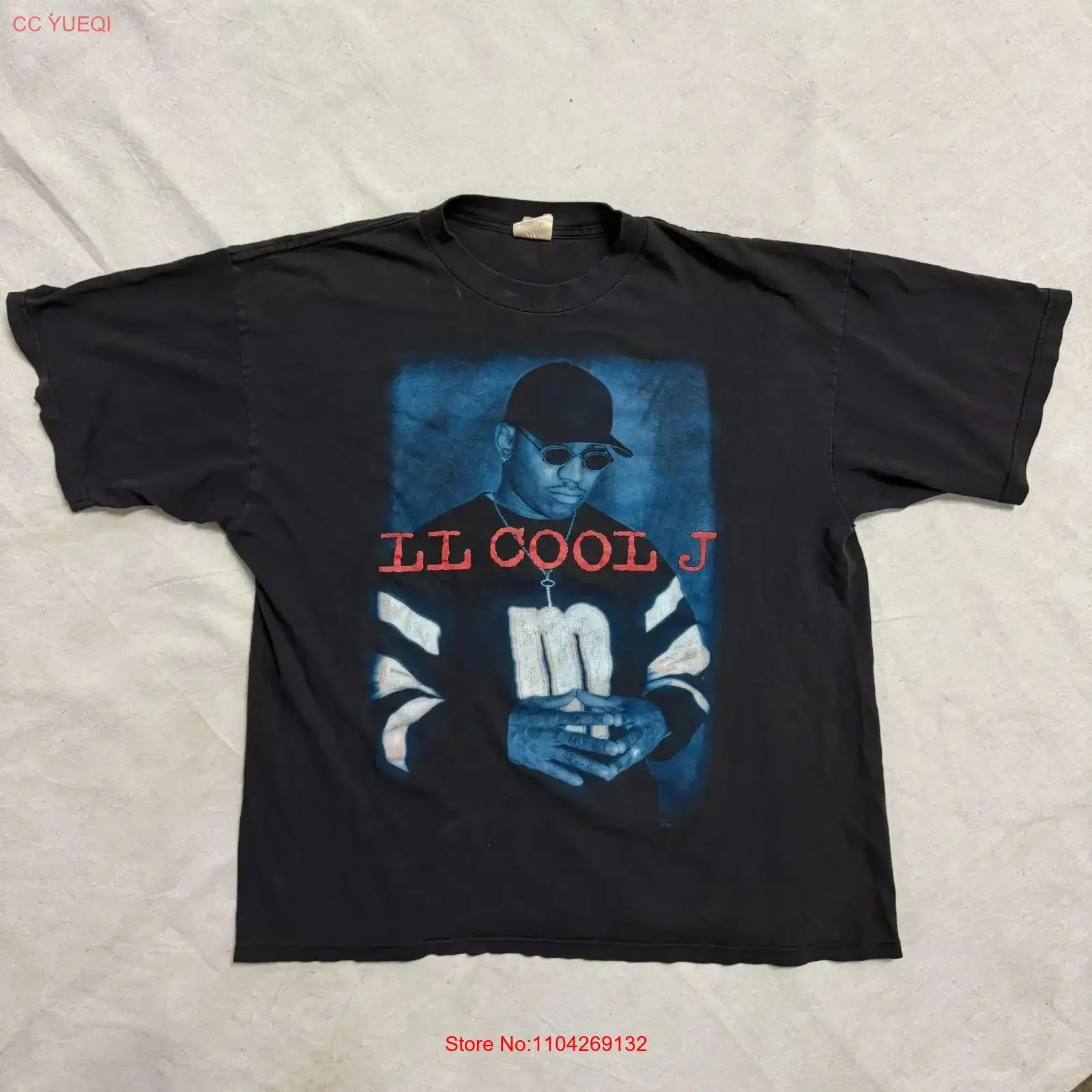 EARLY DRY ROT Vintage 90s LL Cool J Mr Smith Rap Hip Hop T Shirt Winterland XL long or short sleeves vintage Washed fashion