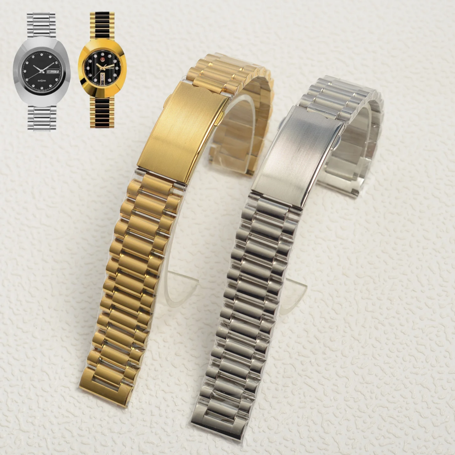 Браслет для часов Rado из нержавеющей стали, цвет серебро, 18 мм, Diastar 01570