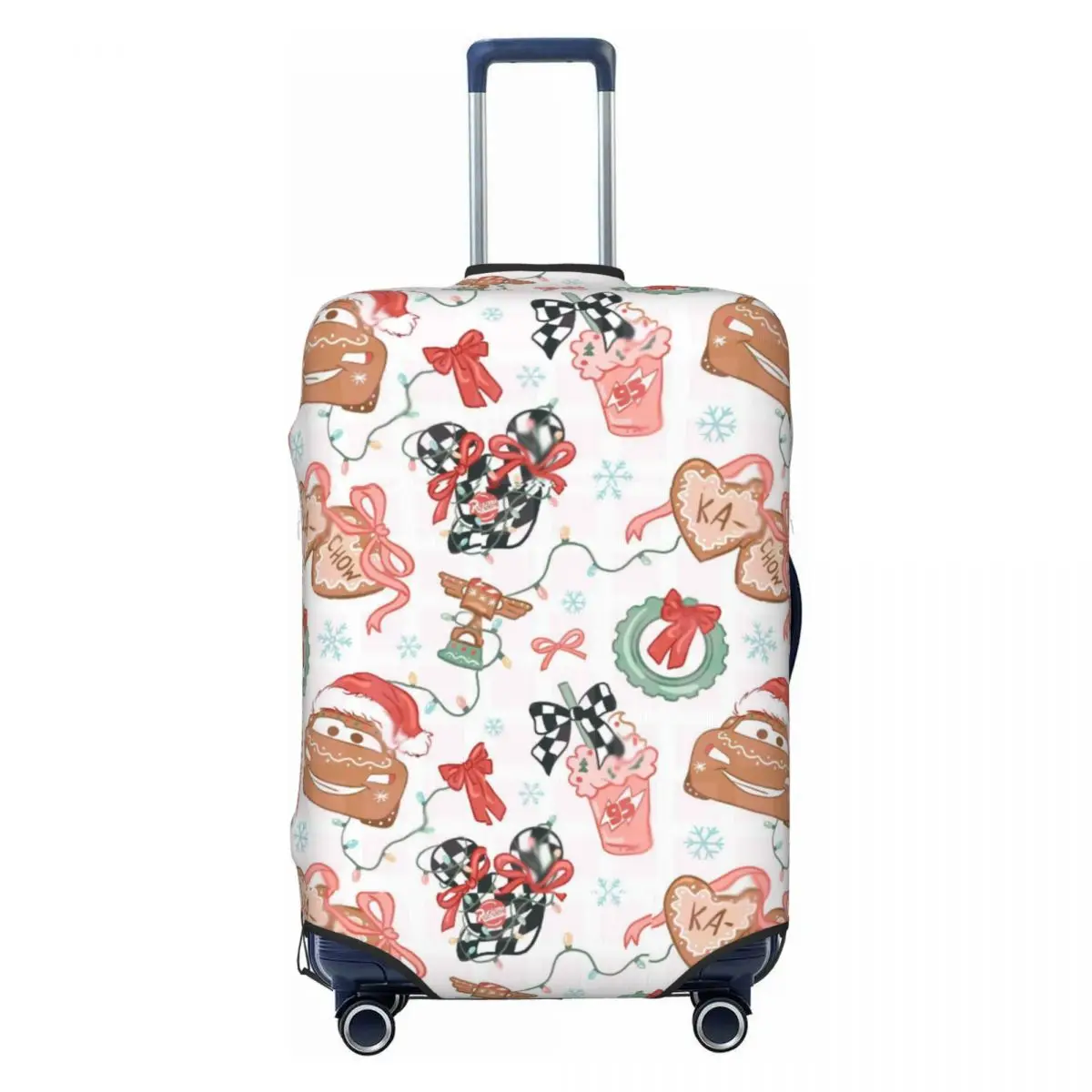 

Чехол для багажа Custom Lightning Car M-McQueen, модный защитный чехол для чемодана с мультяшным рисунком, подходит для чемоданов 18-32 дюймов