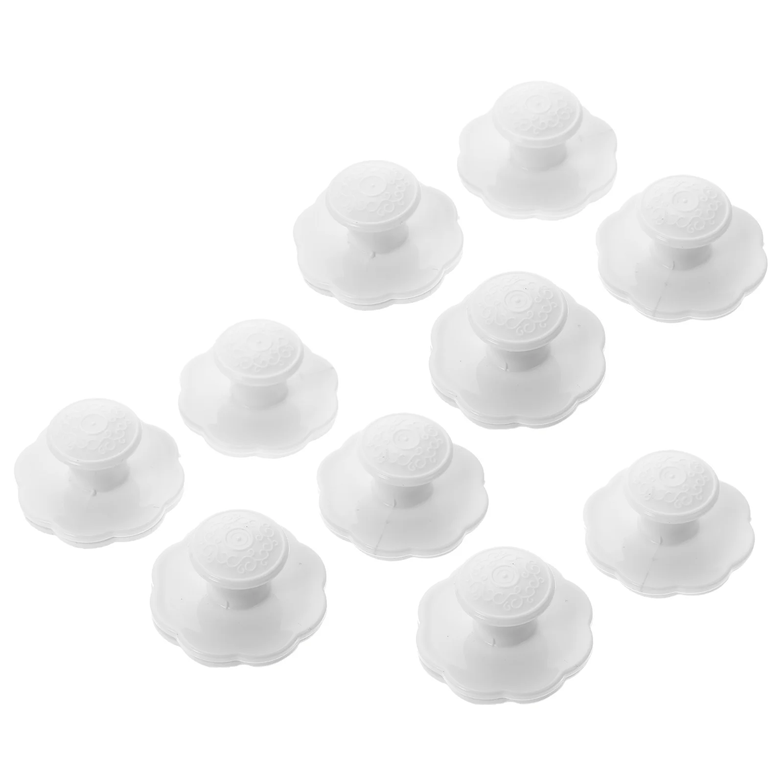 

10 Pcs Paste Handle Handles Cupboard Kitchen Cabinet Furniture Wardrobe Drawer Knobs Cabinets Black Dresser Stick on for Doors