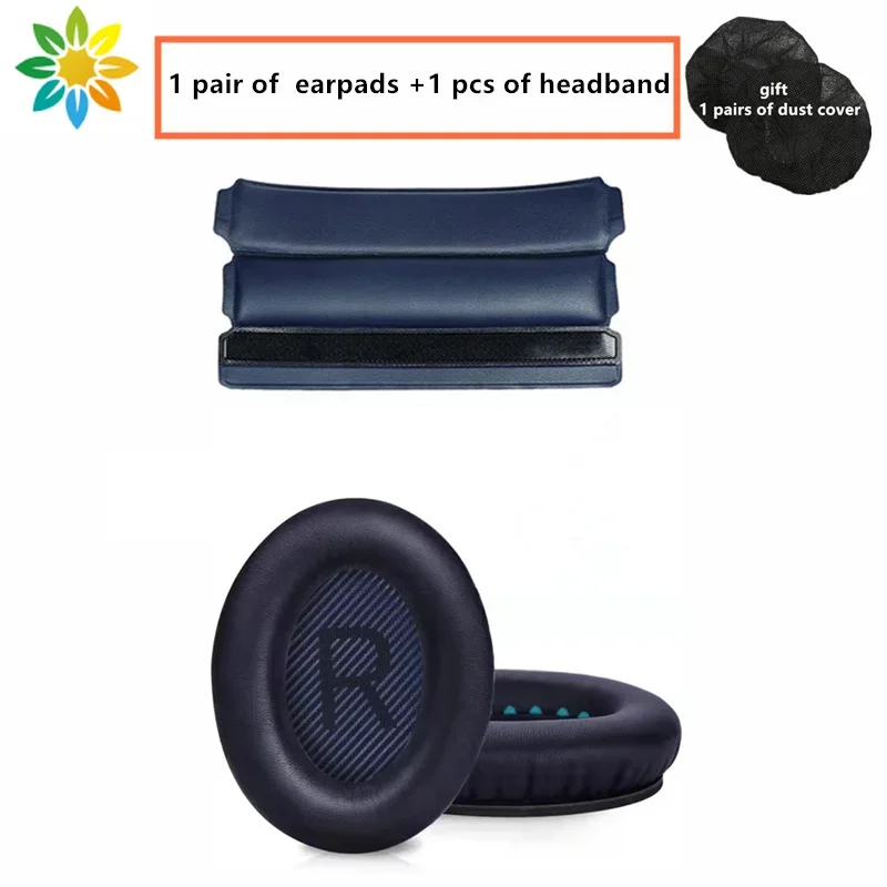 Replacement Ear Pads for BOSE QC35 for QuietComfort 35 II Headphones Memory Foam Ear Cushions Headband Soft Earmuff Sleeve