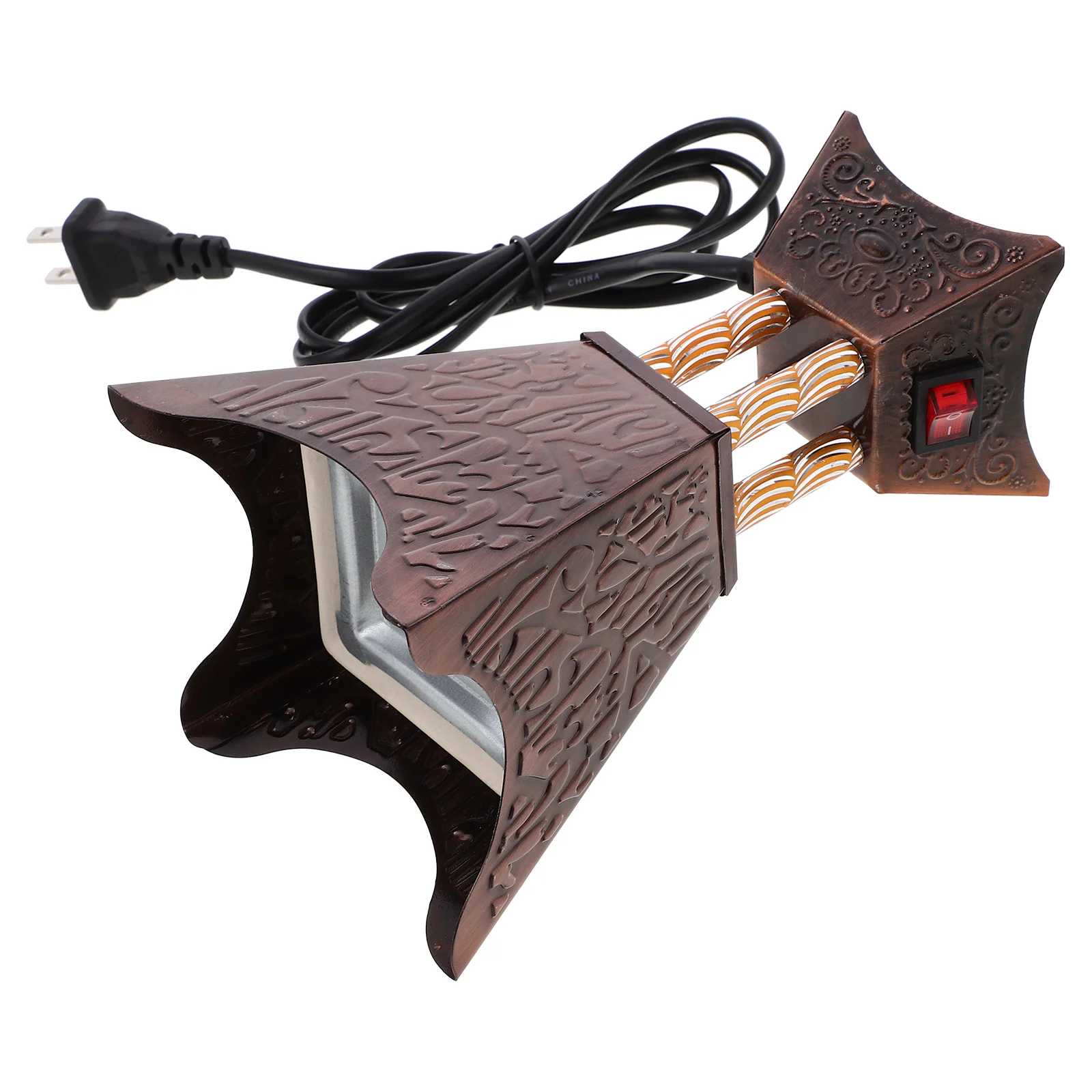 

Plug-in Incense Burner Desktop Frankincense Electric Aroma Holder Vintage Decor Ornament Portable Household