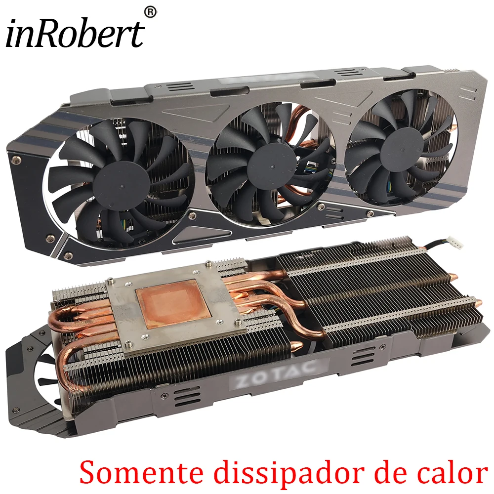 Substituição do Dissipador de Calor da Placa de Vídeo GPU 75MM GA81S2U para Placas Gráficas ZOTAC GeForce GTX 970 4GB AMP