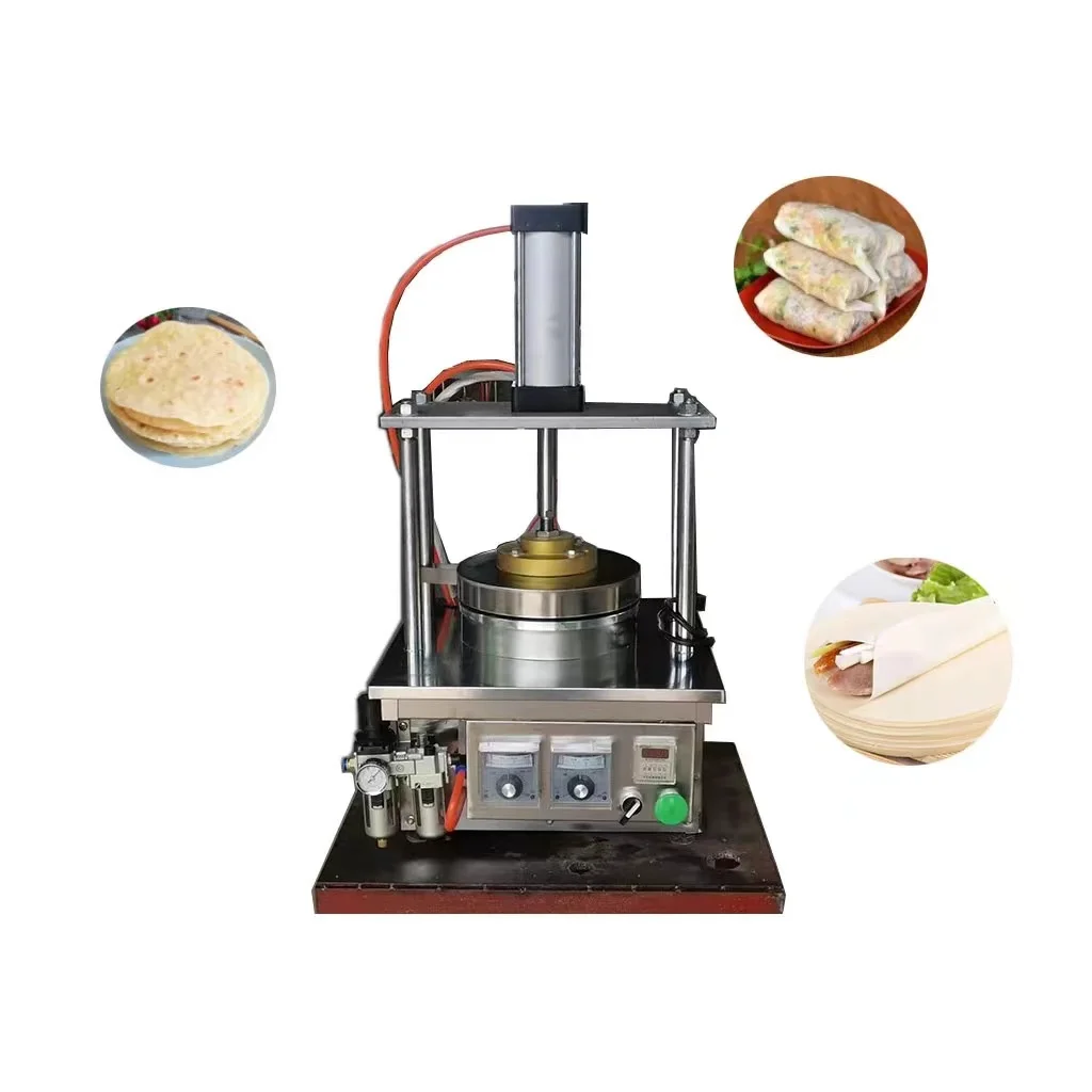 

Platen Diameter 300mm Stainless Steel Compressed Tortillas, Flour Tortilla Press Crepe Maker With Heating, Cooking Function