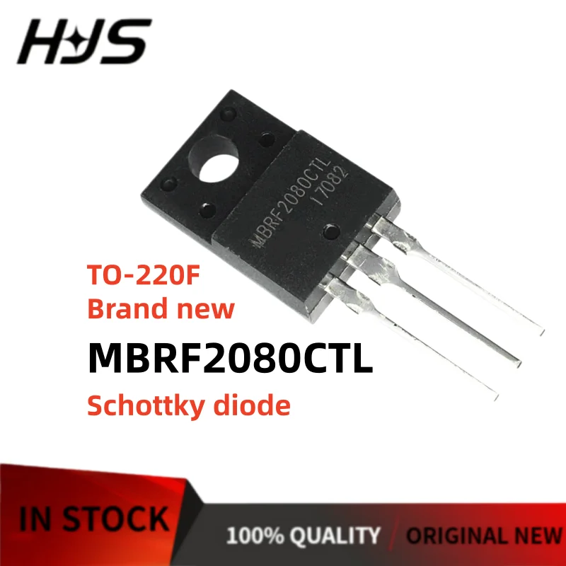 10-30PCS MBRF2080CTL MBRF 2080CTL MBRF2080CT TO-220F Schottky rectifier diode 100% New