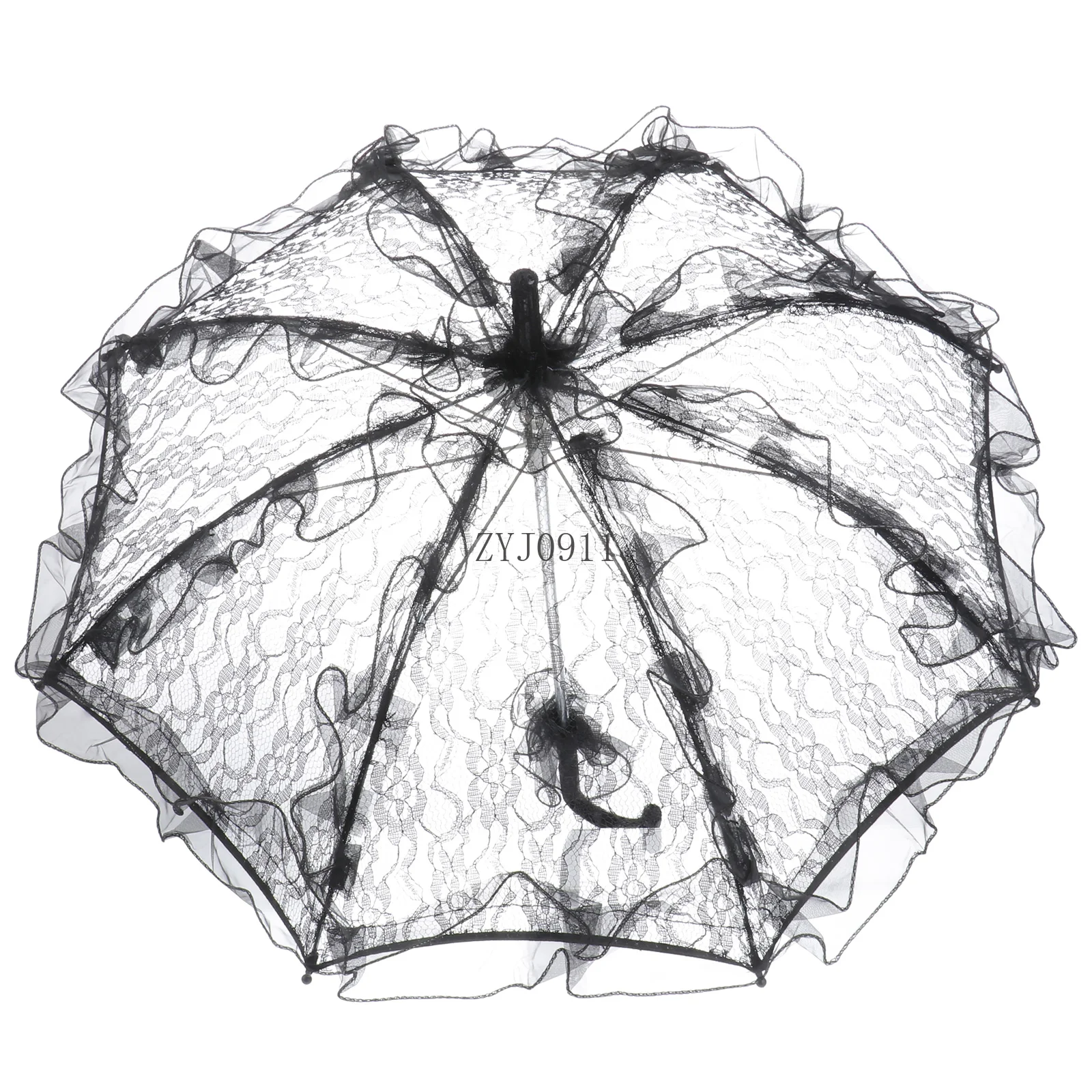 *Черный зонтик, свадебные украшения, прозрачные зонтики, высокое качество, вышивка, детский свадебный зонтик