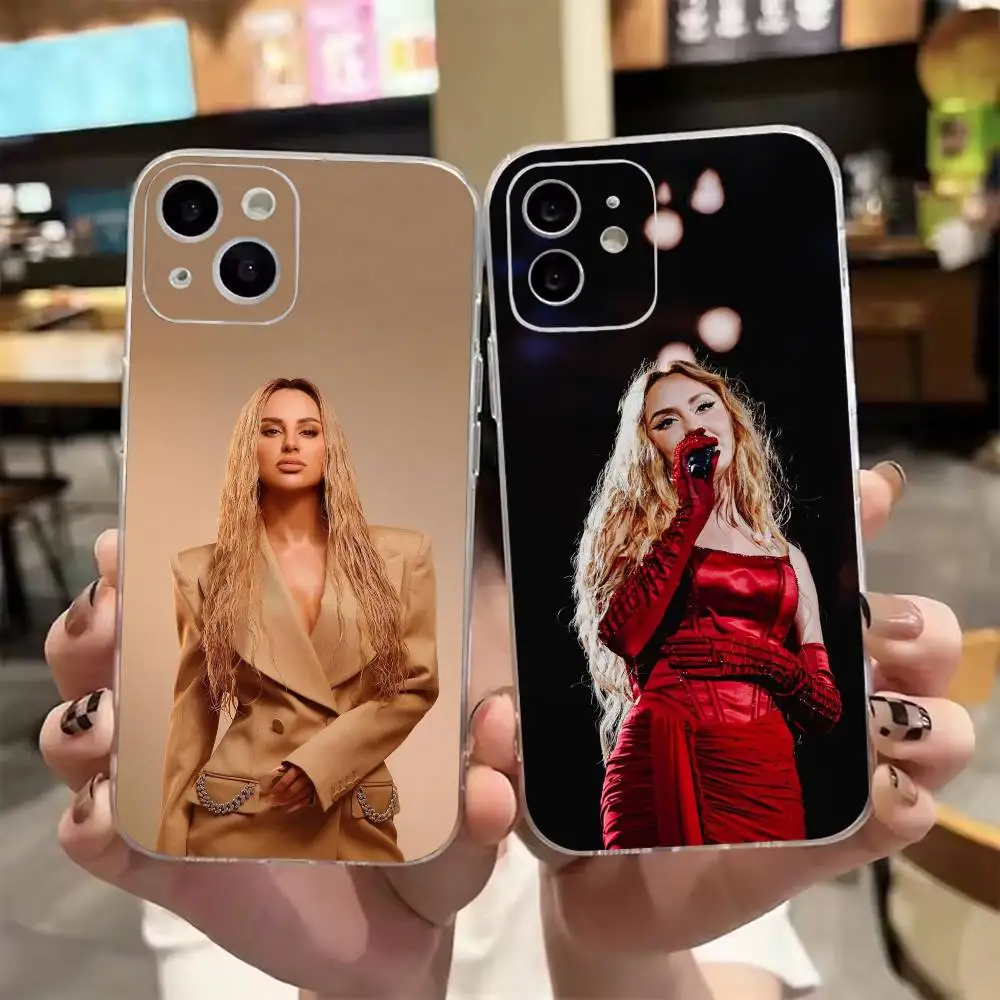 Российская поп-певица А-Анна Асти. Прозрачный мягкий чехол из ТПУ для iPhone 17 16 15 14 13 12 11 X XR XS Pro Max Mini.
