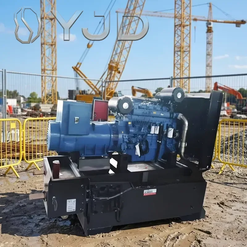 YJD Yuchai Chinese Brand 2.8-18kw 100-500kw 50/60Hz OEM Silent Type Open Frame Diesel Generator with ATS