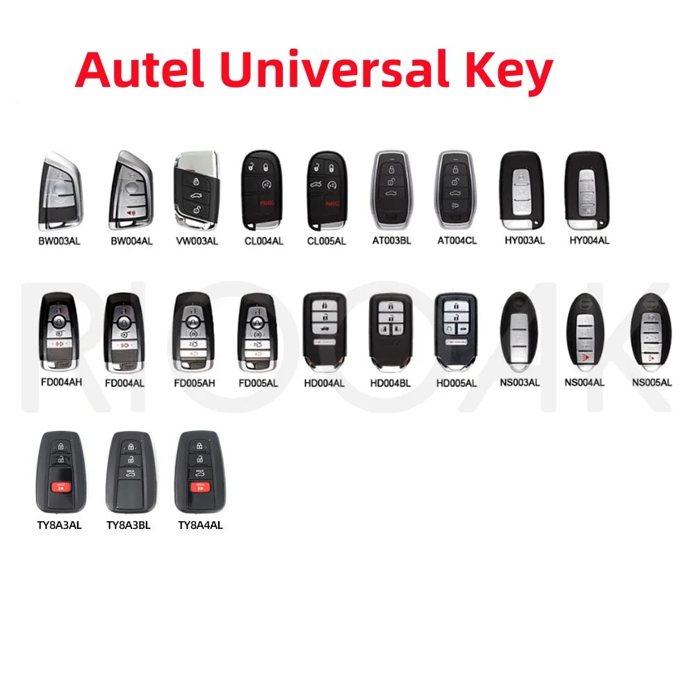 1/3/5pcs Universal Multiple-models AUTEL MaxiIM KM100 IKEY Series Smart Remote Car Keys for BMW/HONDA/NISSAN/Hyundai