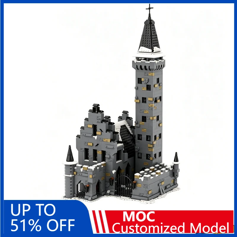 

1942Pcs Nurmengard Castle Harry Building Blocks Diy Educational Assembly Toy Wizard Prison Castle Display Collection Xmas Gift