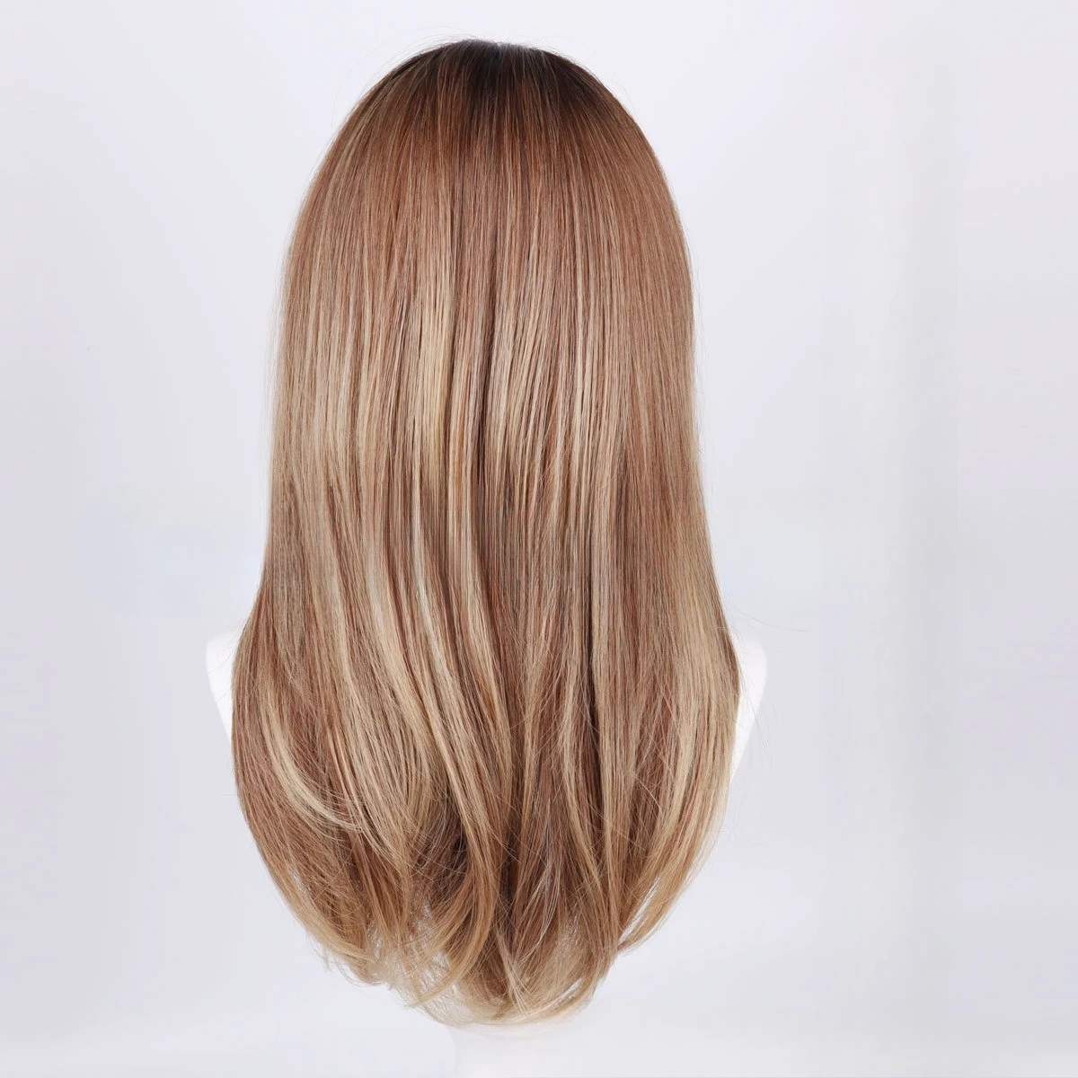 الحد من العمر شعر مستعار طويل مستقيم مزاجه ثمانية أحرف الانفجارات البني شعر مستعار كامل القبعات الساخن بيع