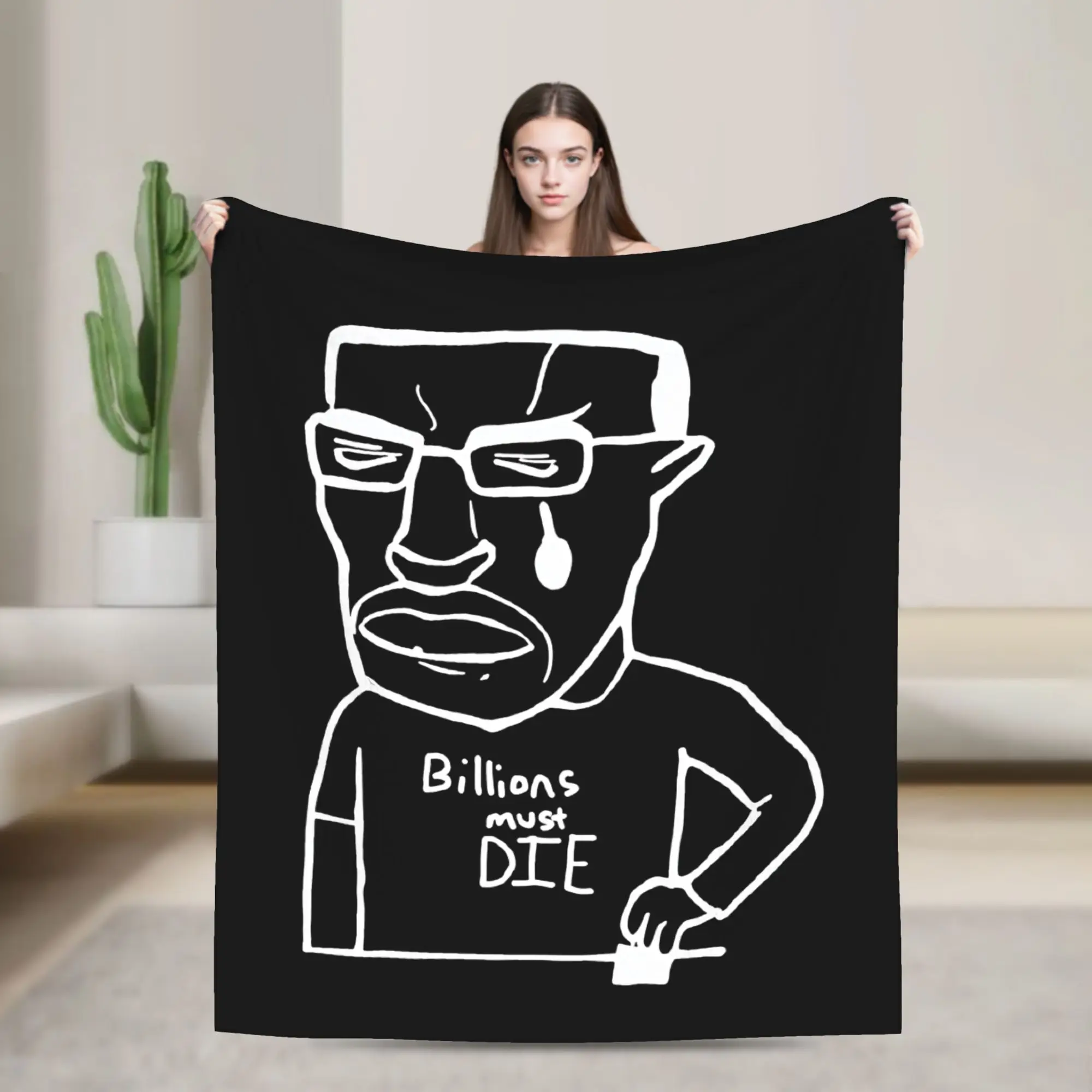 Billions Must Die Chudjak Meme Blankets Coral Fleece Plush Portable Super Soft Throw Blanket for Bedding Office Bedspreads