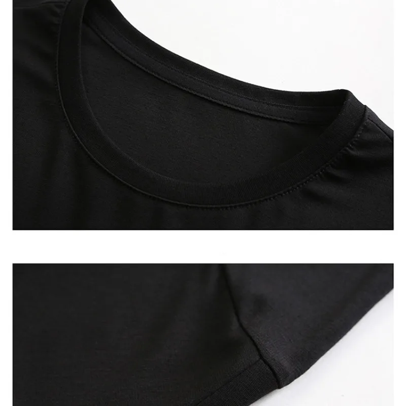Spring and Autumn Men's Pullover Round Neck Solid Letter Feather Print Long Sleeve Sweater Casual Print T-shirt Fashion Tops