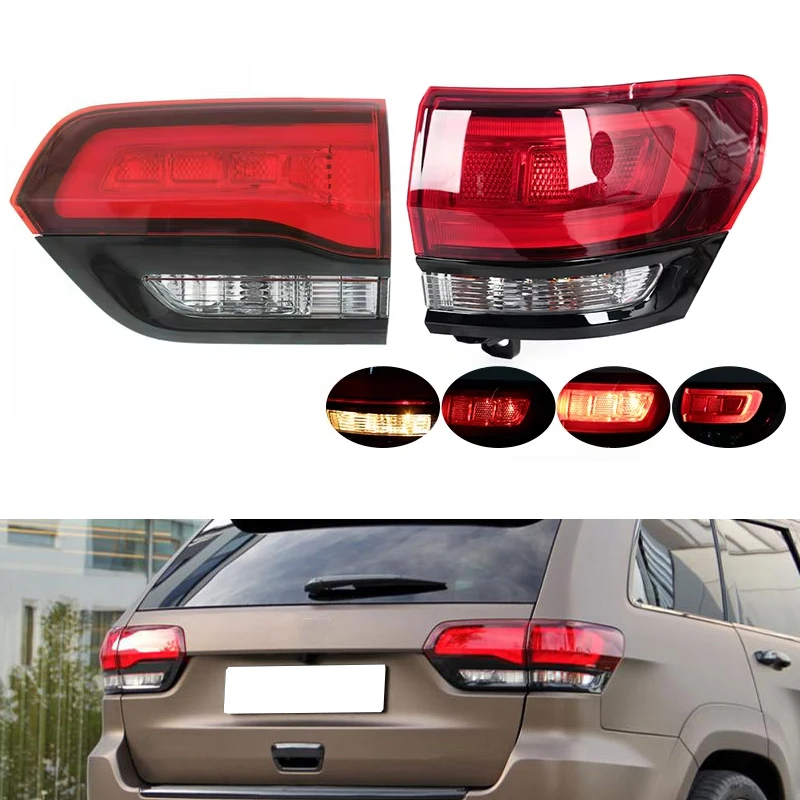 For Jeep Grand Cherokee SRT8 2014-2019 Car Rear Tail light Signal Brake Lamp Taillamp Assembly Accessories 68142942AF 68142943AF