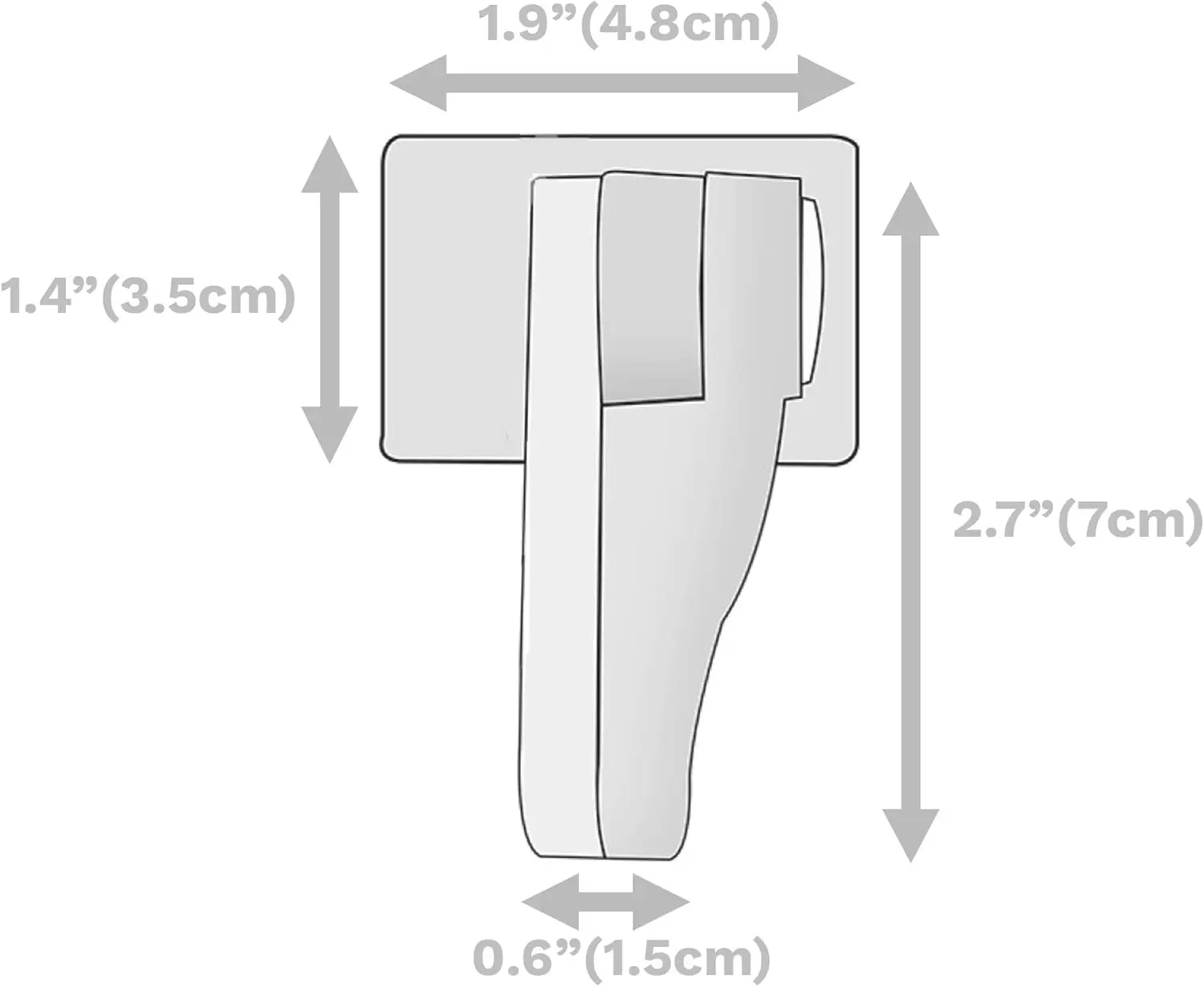 チャイルドプルーフドアレバーロック ミニマリストデザイン 3M粘着剤 穴あけ不要 子供安全ドアハンドルロック