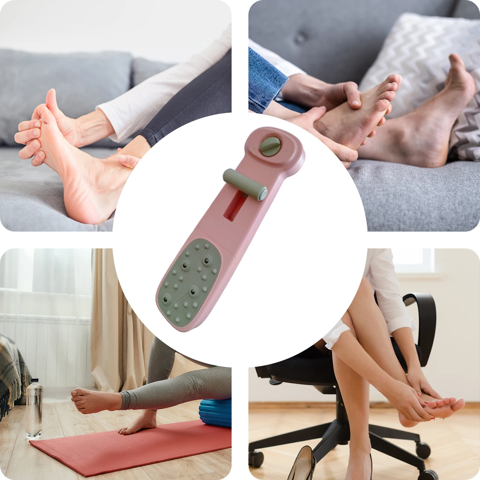 Adjustable Resistance Arch Trainer Lightweight Flat Foot Stretcher Device Toes Gripping Exerciser for Auxiliary Rehabilitation