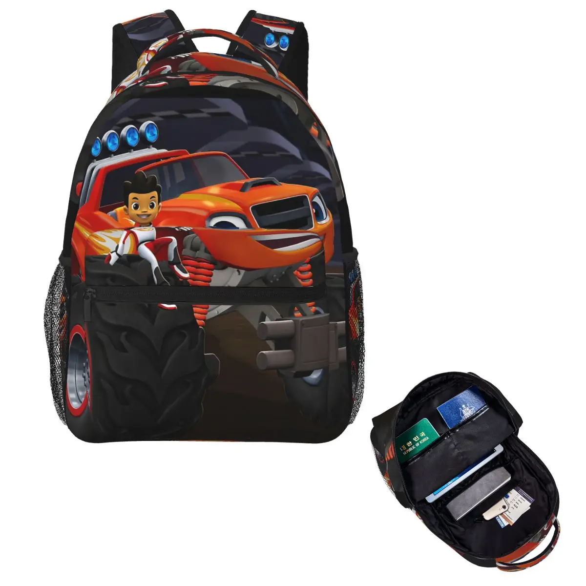 

Blaze And The Monster Machines 4 Backpack Hot Sale Daypack Large Capacity Children BookBag School Bag Shoulder Bag for Men Women