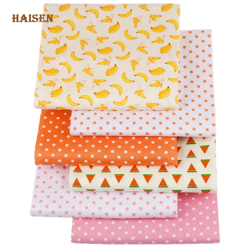 Fruit Series,Printed Twill Cotton Fabric,Patchwork Cloth DIY Baby&Kid's Sewing Quilting Bedsheet Clothes Skirt Textile Material