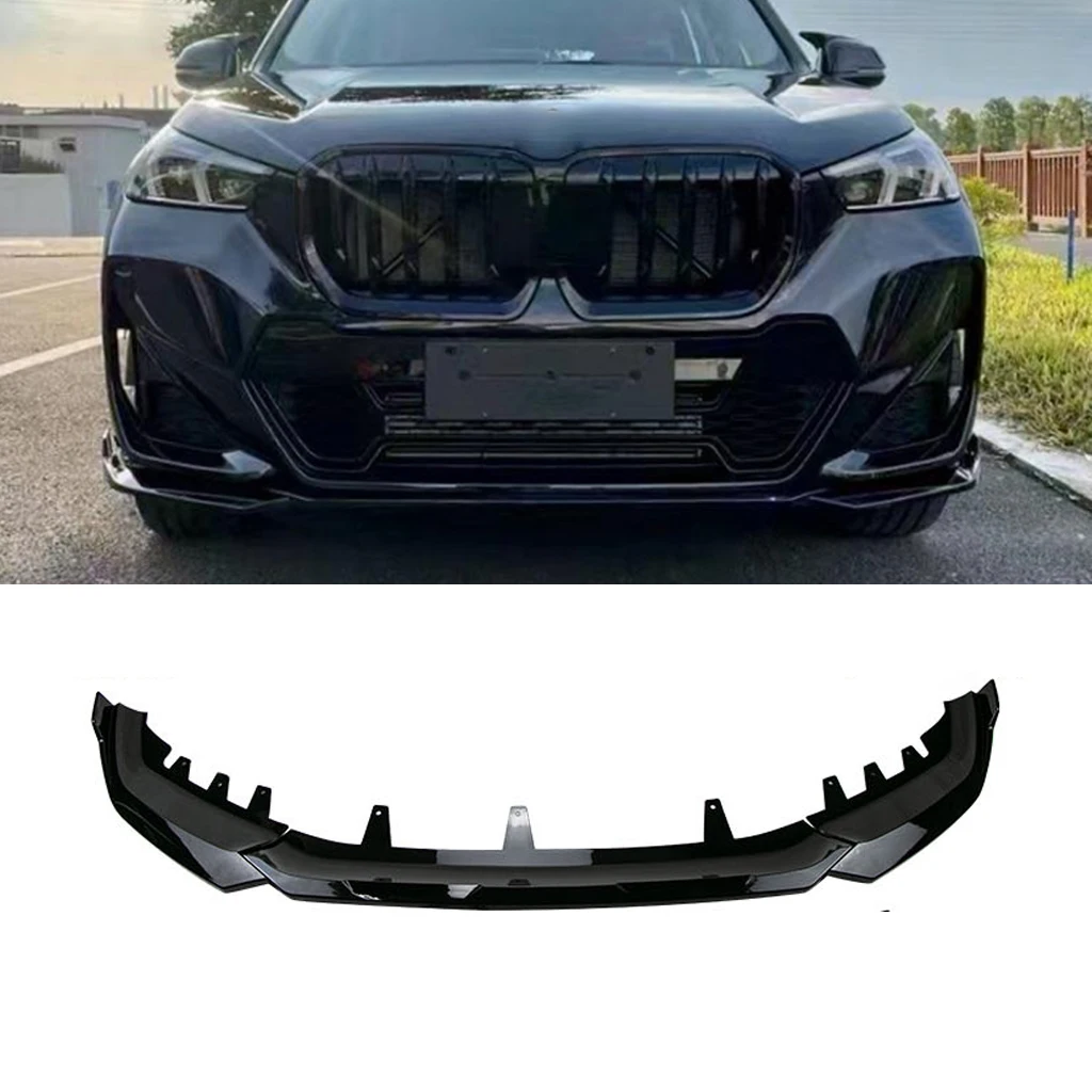 

Front Bumper Lip Spoiler Diffuser Splitters Body Kit Aprons Cover Guard Trim For BMW X1 IX1 U11 2022 2023 2024 MP Style