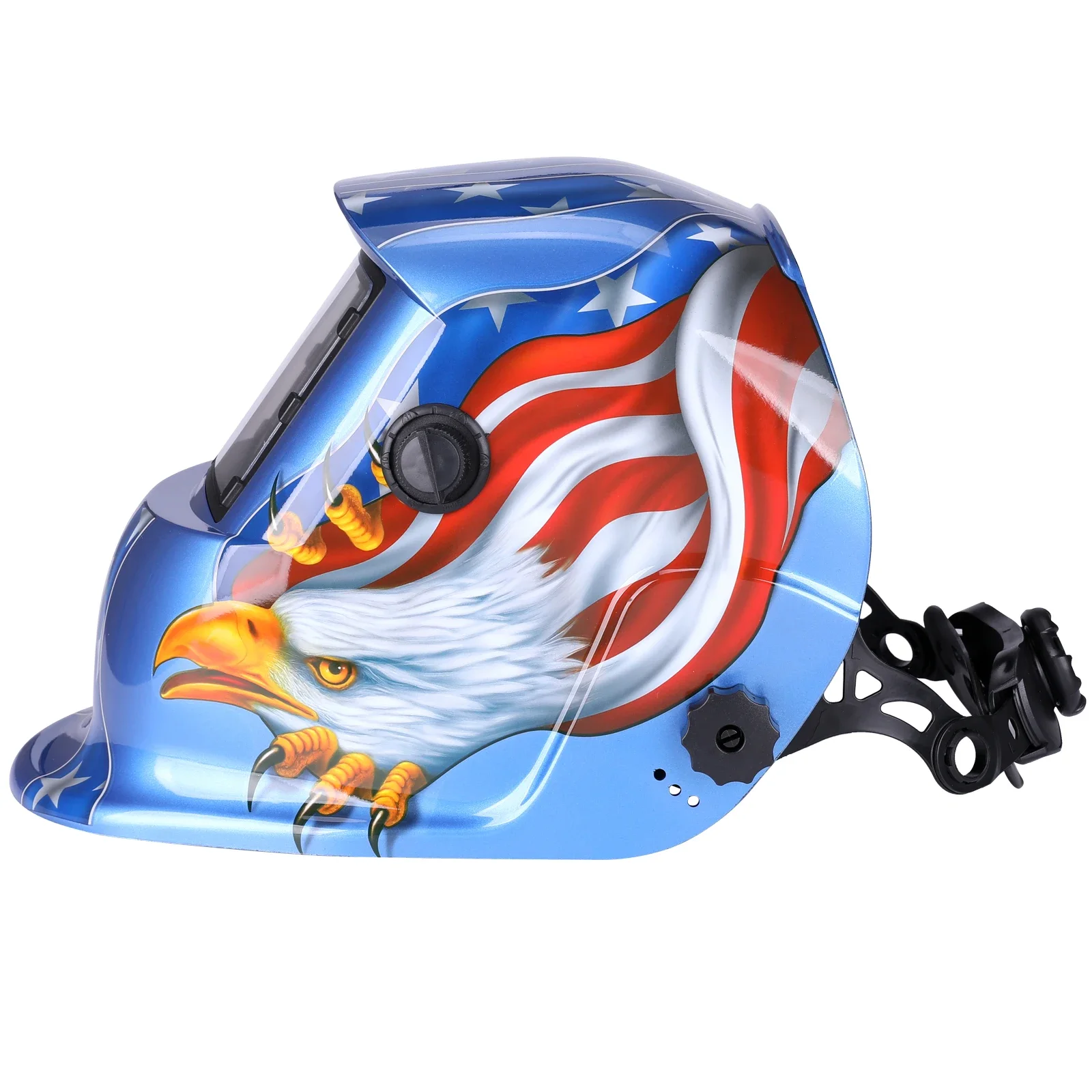 Welding helmet super large screen dual LCD argon arc welder protective helmet head-mounted automatic darkening welding mask