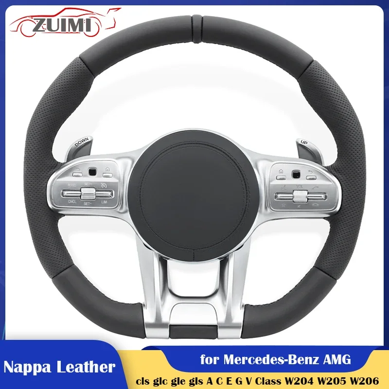 

Car Steering Wheel for Mercedes Benz AMG Cls Glc Gle Gls A C E G V Class W204 W205 W206 W209 W213 W218 W221 W222 W447 W463 W464
