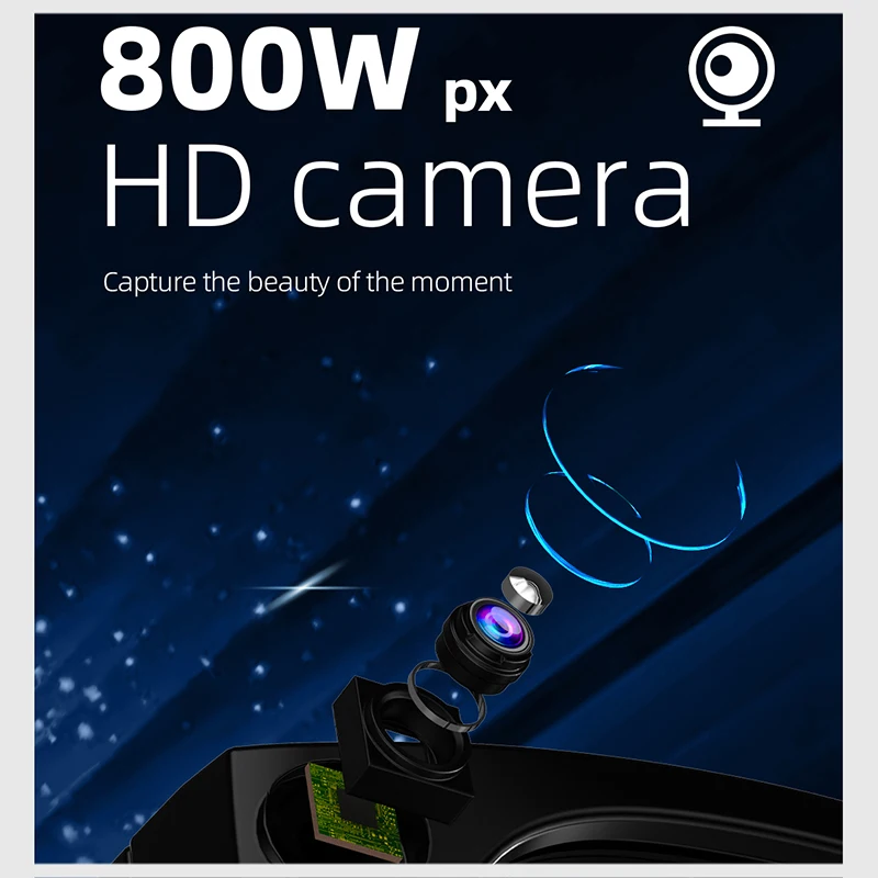 2025 800W Pixel Camera VideoGlasses com tecnologia de estabilização de imagem Bluetooth Chamada Assistente de voz AI Coisas Reconhecimento