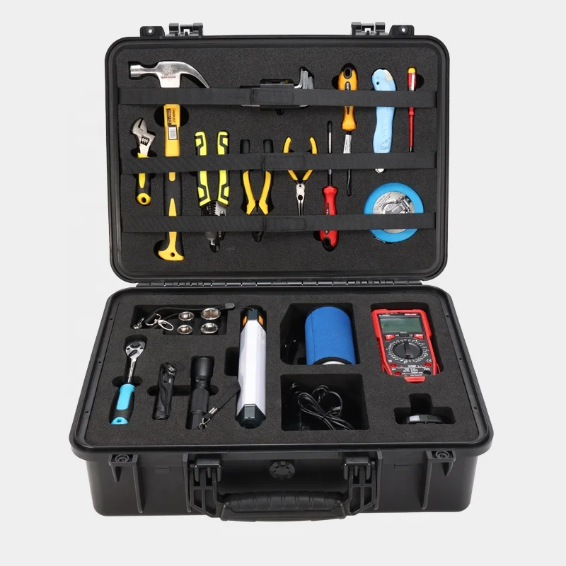 500H Custom EVA Foam Plastic Toolbox Storage Hard Shell Cases Work Shop Mechanic Tools Box Set Empty