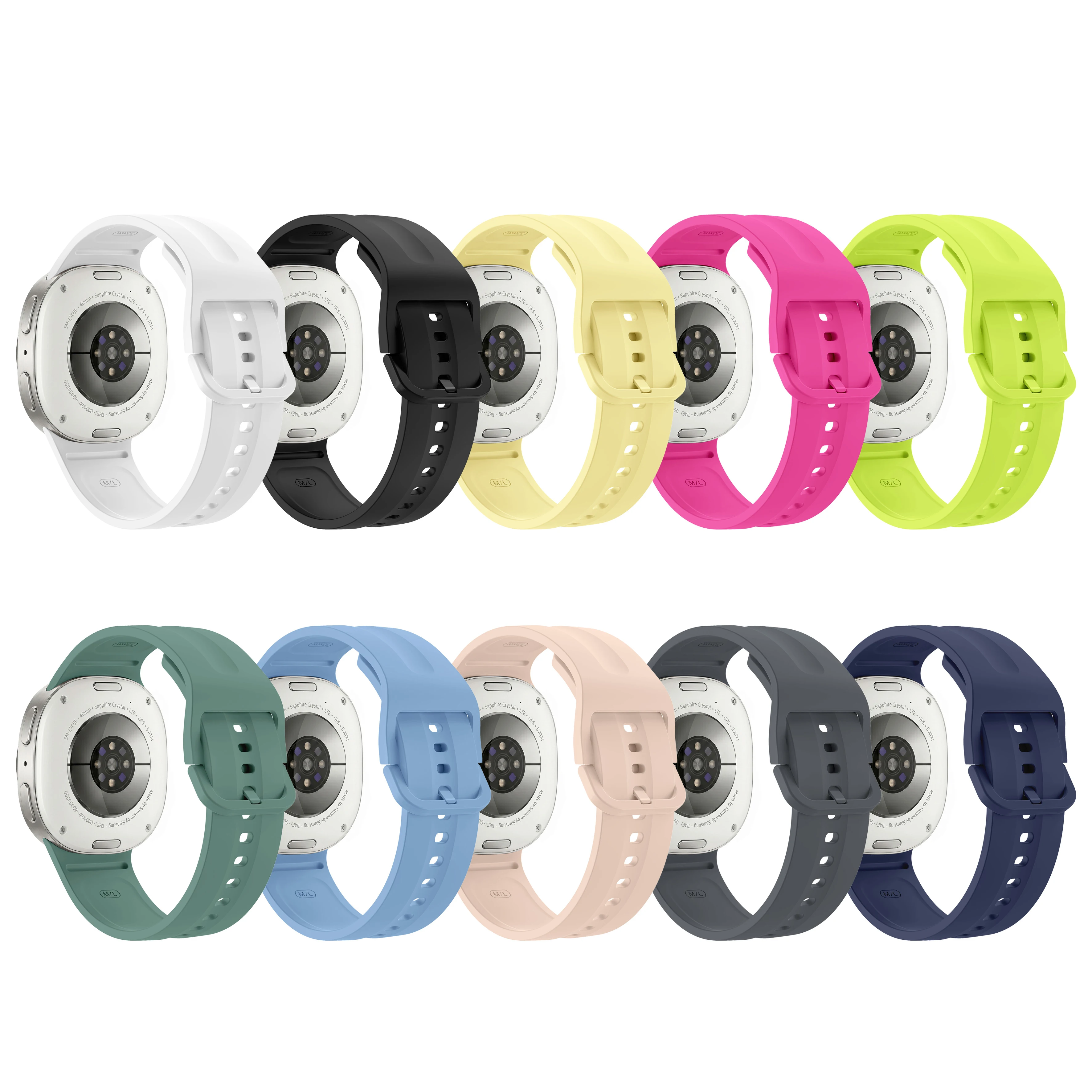 Silicone Strap For Samsung Galaxy Watch 9 8 44 40mm Sport Replacement Bracelet Waterproof Correa for Galaxy 8 classic 46mm Bands