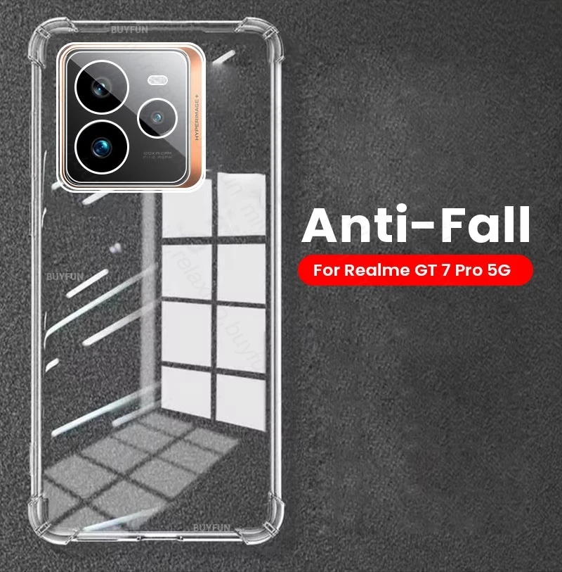 Clear Case for Realme GT 7 Pro 5G Slim Soft TPU Protective Shell Cover on RealmeGT7Pro Realmu Realmi GT7Pro GT7 Pro GT 7Pro 2024