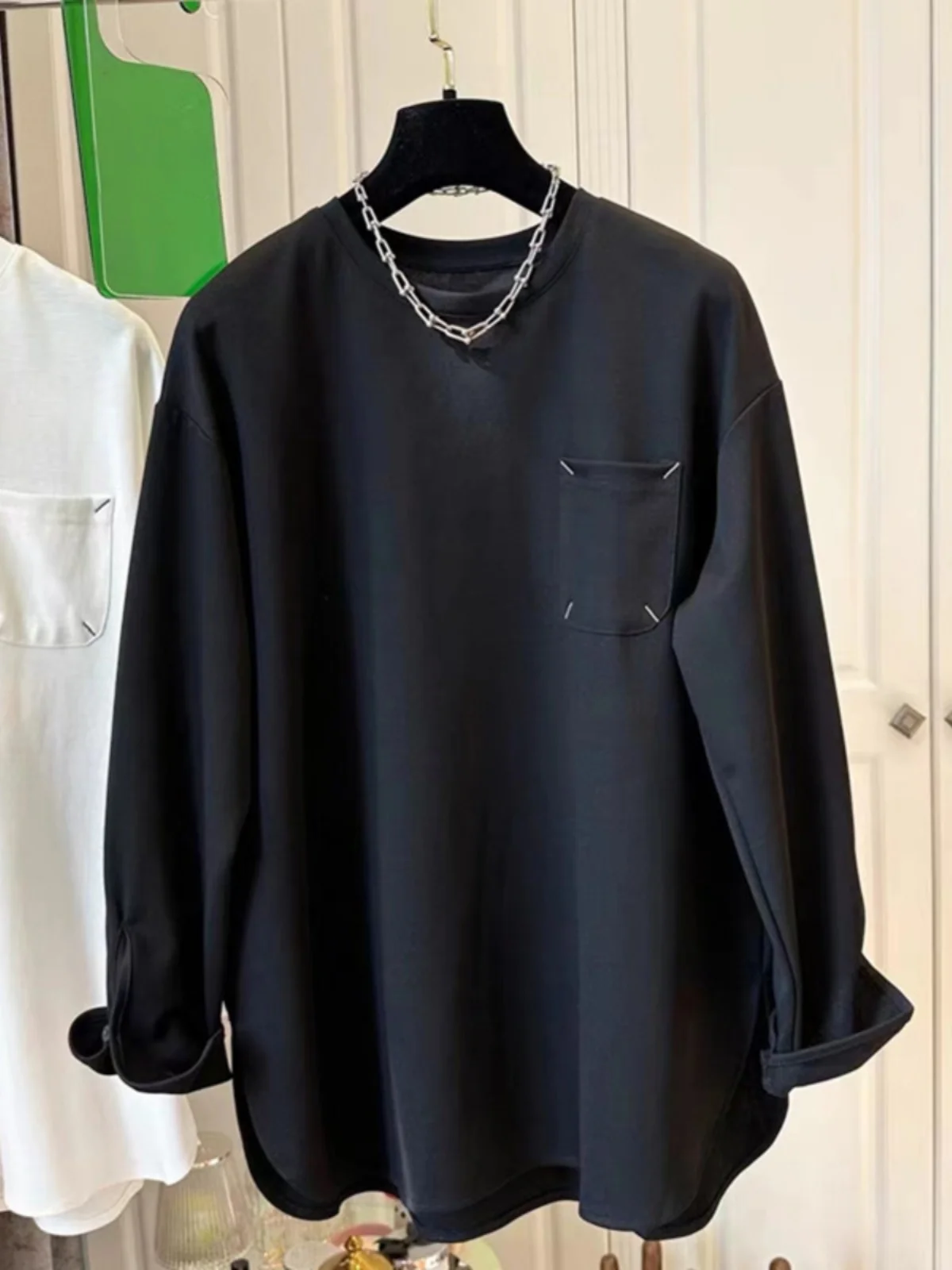 Thiened Floing Long Sve Base irt Dames Herfst Winter Halflange T-shirt Fluwelen Top Guangzhou Dertiende Fac