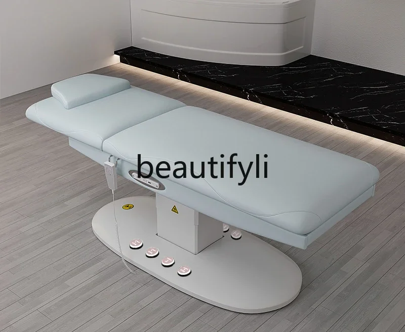 

Electric tattoo embroidery heated beauty bed, fully automatic special bed for tattoo eyebrow massage and beauty salon