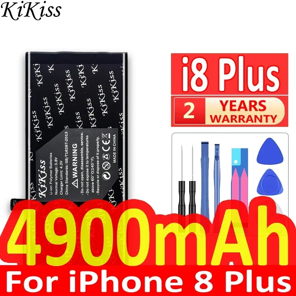 KiKd'appareils-Batterie 4900mAh pour iPhone 8 Plus, téléphone portable