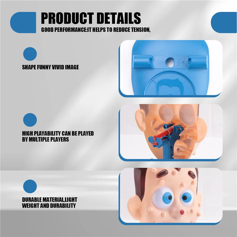 ODIES-جدة محاكاة شكل الوجه ضغط حب الشباب ظهرت بثرة الوالدين والطفل مجلس لعبة مضحك ألعاب الحفلات العائلية