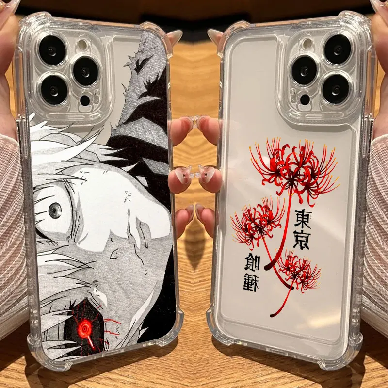 

Anime Tokyo Ghoul Hot Phone Case Clear For iPhone 17 16 14 15 11 12 13 Pro Max 16E 16 Plus 17 Air Soft Shockproof Silicone Cover