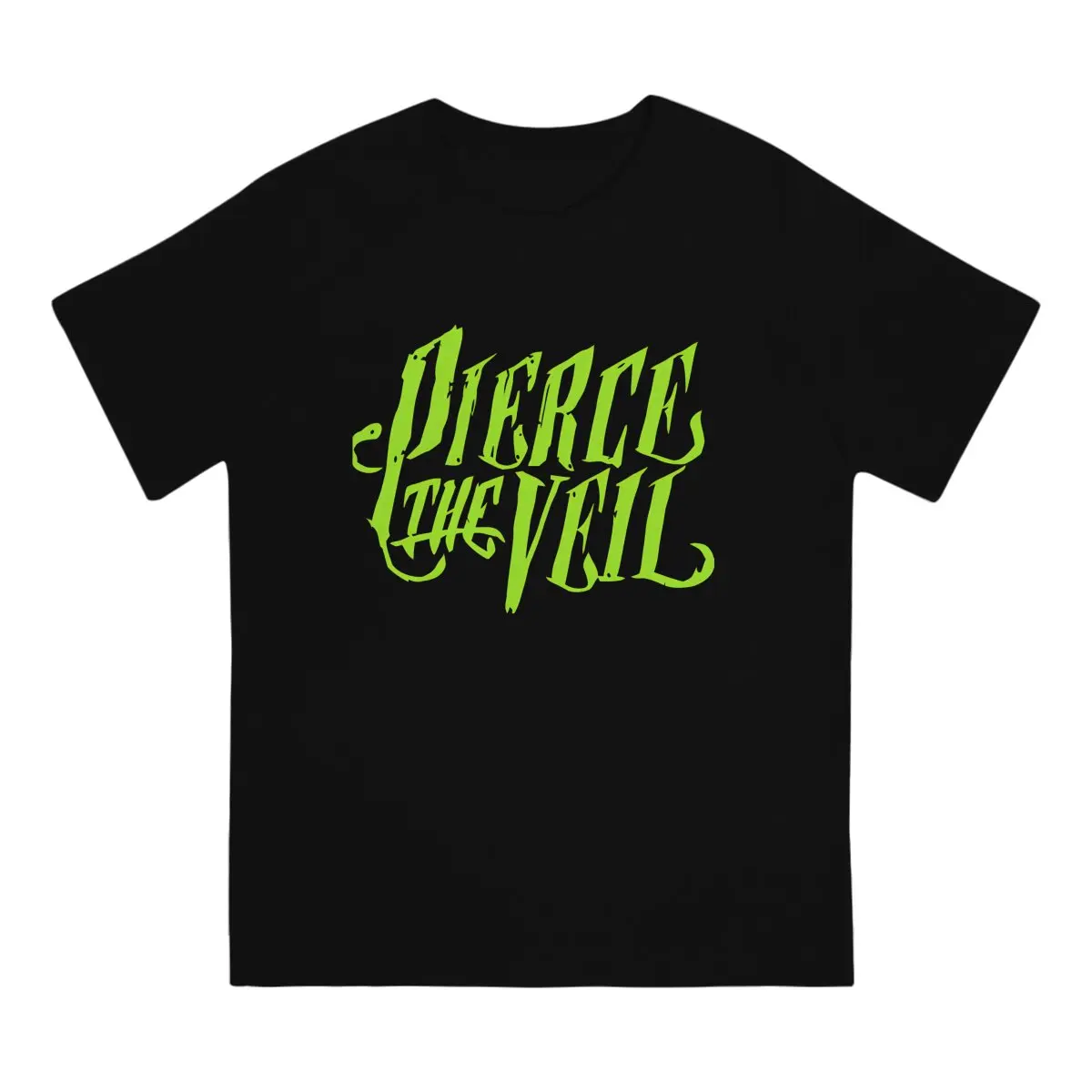 Vintage PTV Merch Logo T-Shirts Men Round Collar Pure Cotton T Shirt Pierce The Veil Short Sleeve Tees Gift Clothes