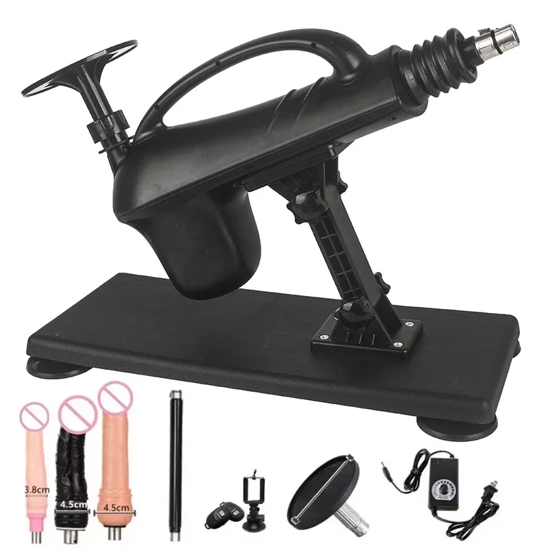 Full Automatic Telescopic Sex Machine DIY Female Sex Toy 3XLR Masturbation Sex Machine Telescopic Dildo Vibrator Sexy Toy