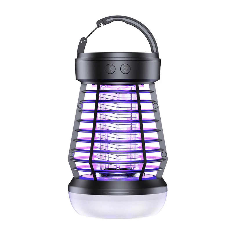 

New 2-in-1 Mosquito Killer Lamp USB Rechargeable Auto Insect Trap Portable Electric Bug Zapper with Camping Lantern for Indoor O