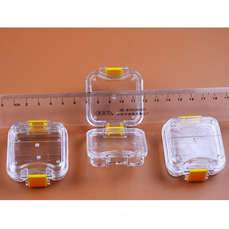 200 Pieces Packed Membrane Tooth Box Dental Storage Box Dental Teeth Box with Translucent Film