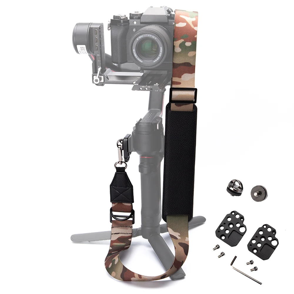 

Stress Relief Shoulder Strap Stabilizer Expansion Mounting Base with Cold Shoe Mount for Dji Ronin RS 3 RS 4 RS4 PRO Accessories
